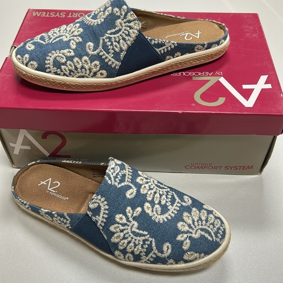 A2 by Aerosoles Floral Embroidered Slip-Ons - Picture 17 of 17